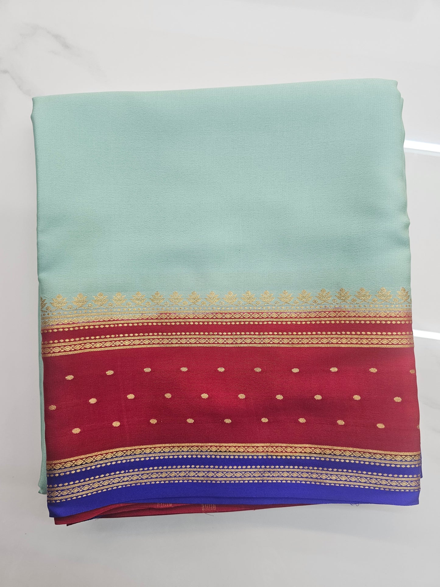 SEA BLUE WITH RED AND BLUE