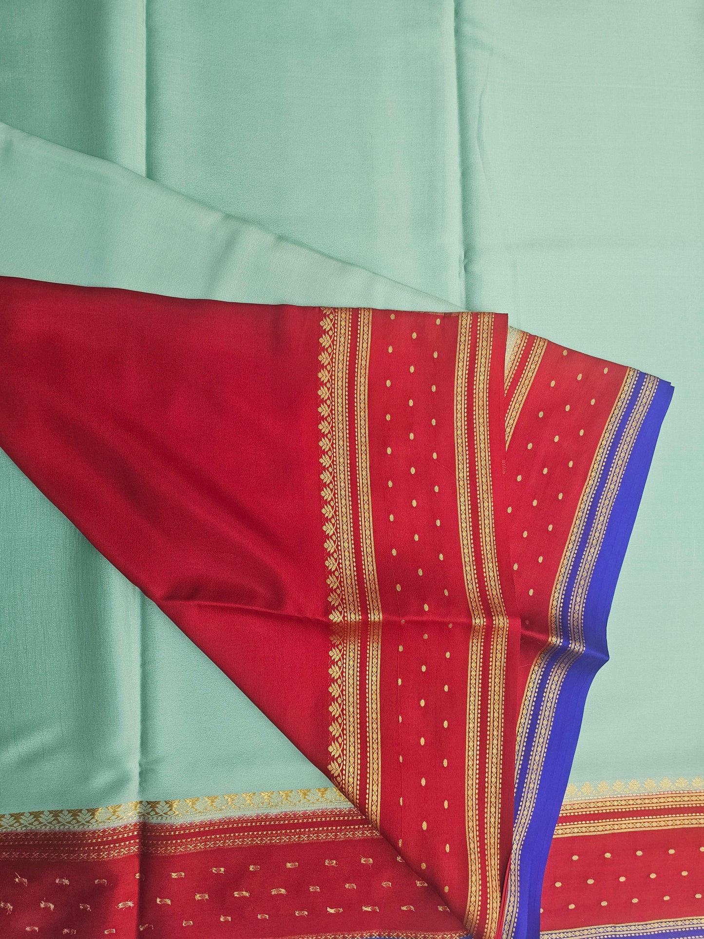 SEA BLUE WITH RED AND BLUE