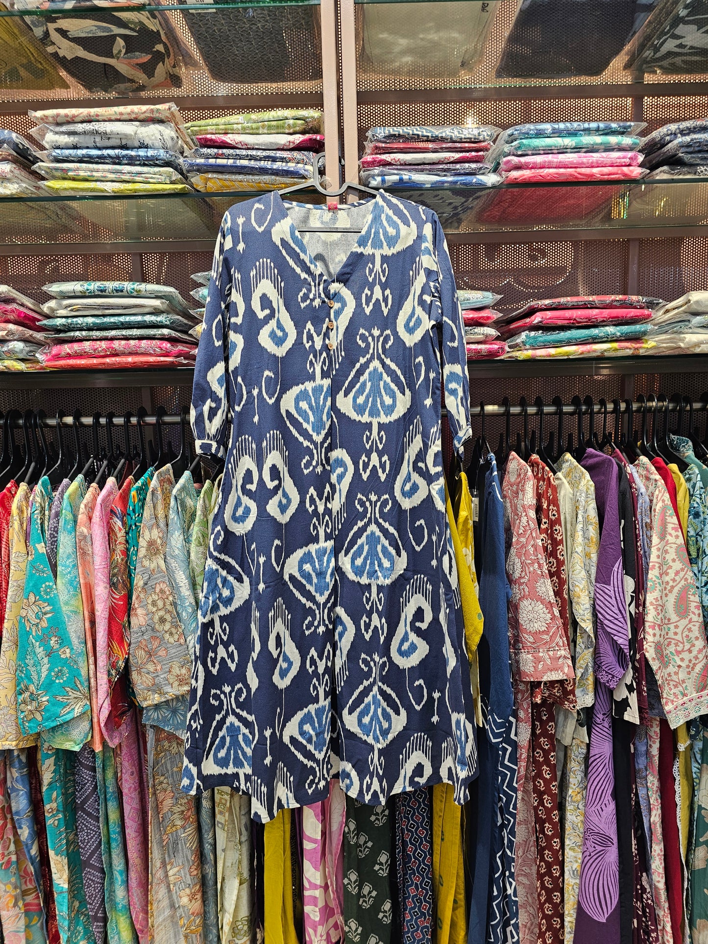 BLUE WHITE KURTI