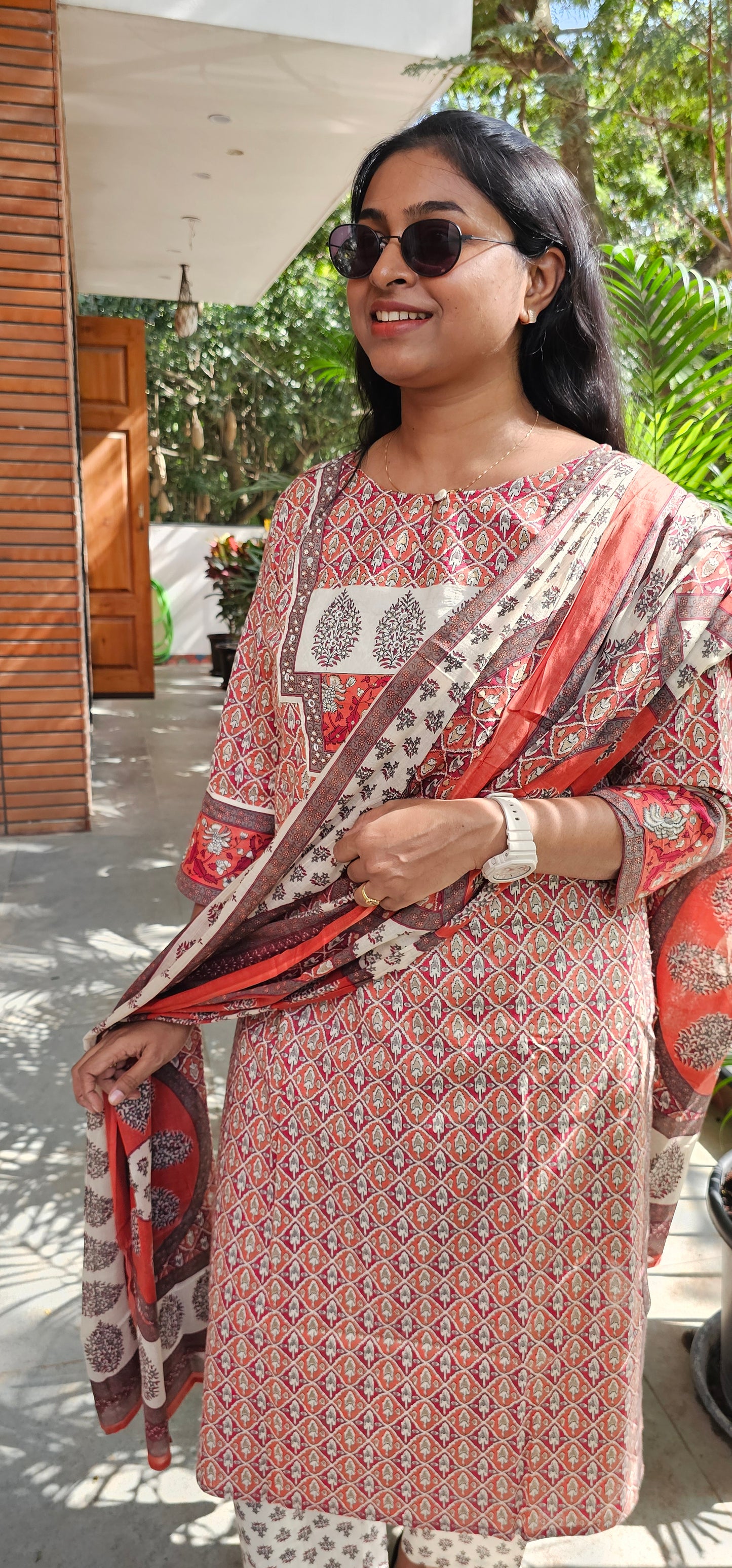 MULTICOLOUR - PRINTED PURE COTTON KURTA SET