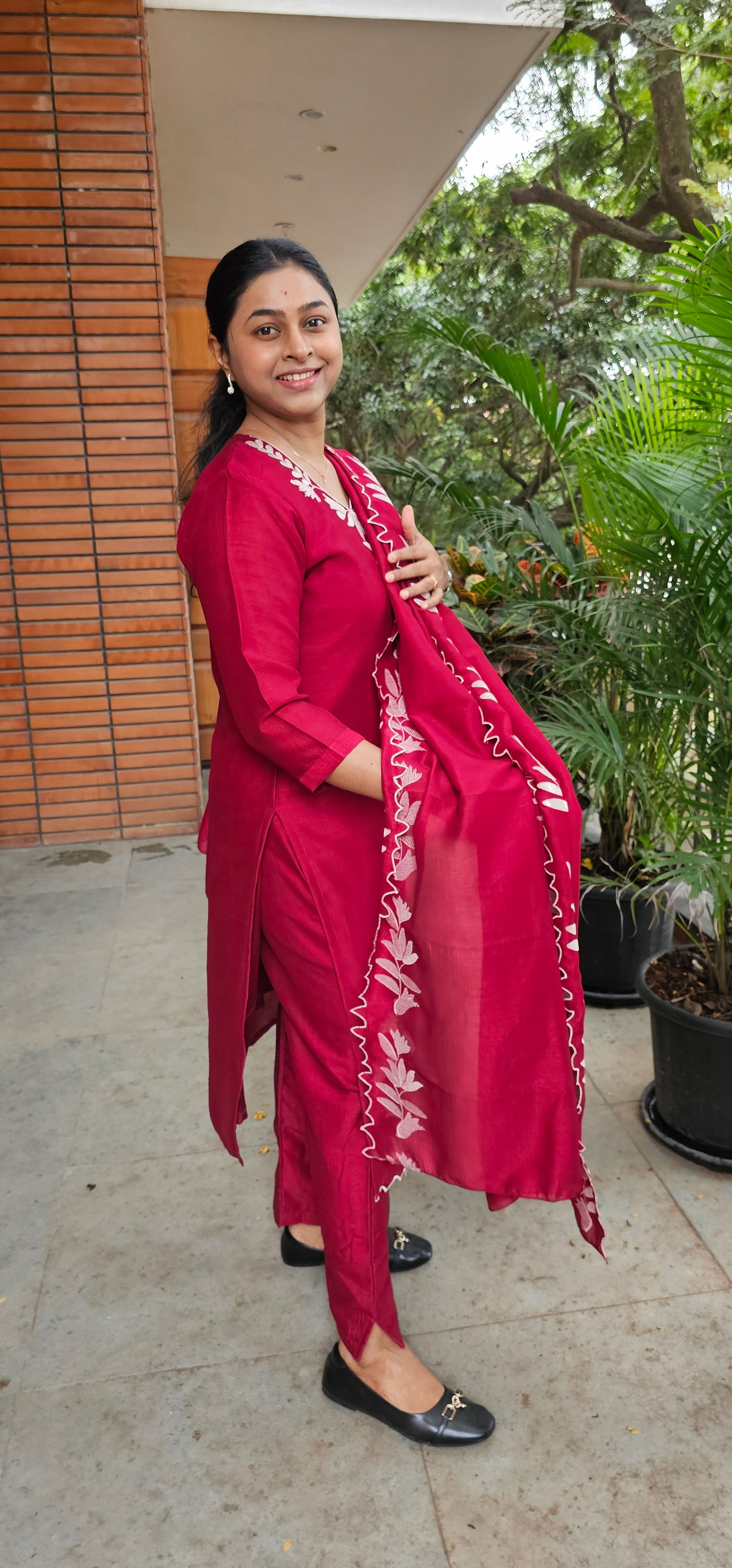 MAROON - SUIT SET