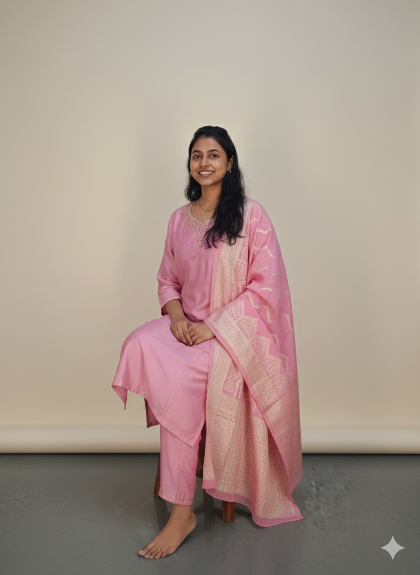 BABY PINK - PARTY WEAR SALWAR SUIT