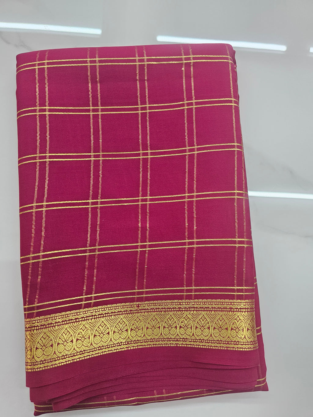 PINK  - PURE MYSORE CREPE SILK