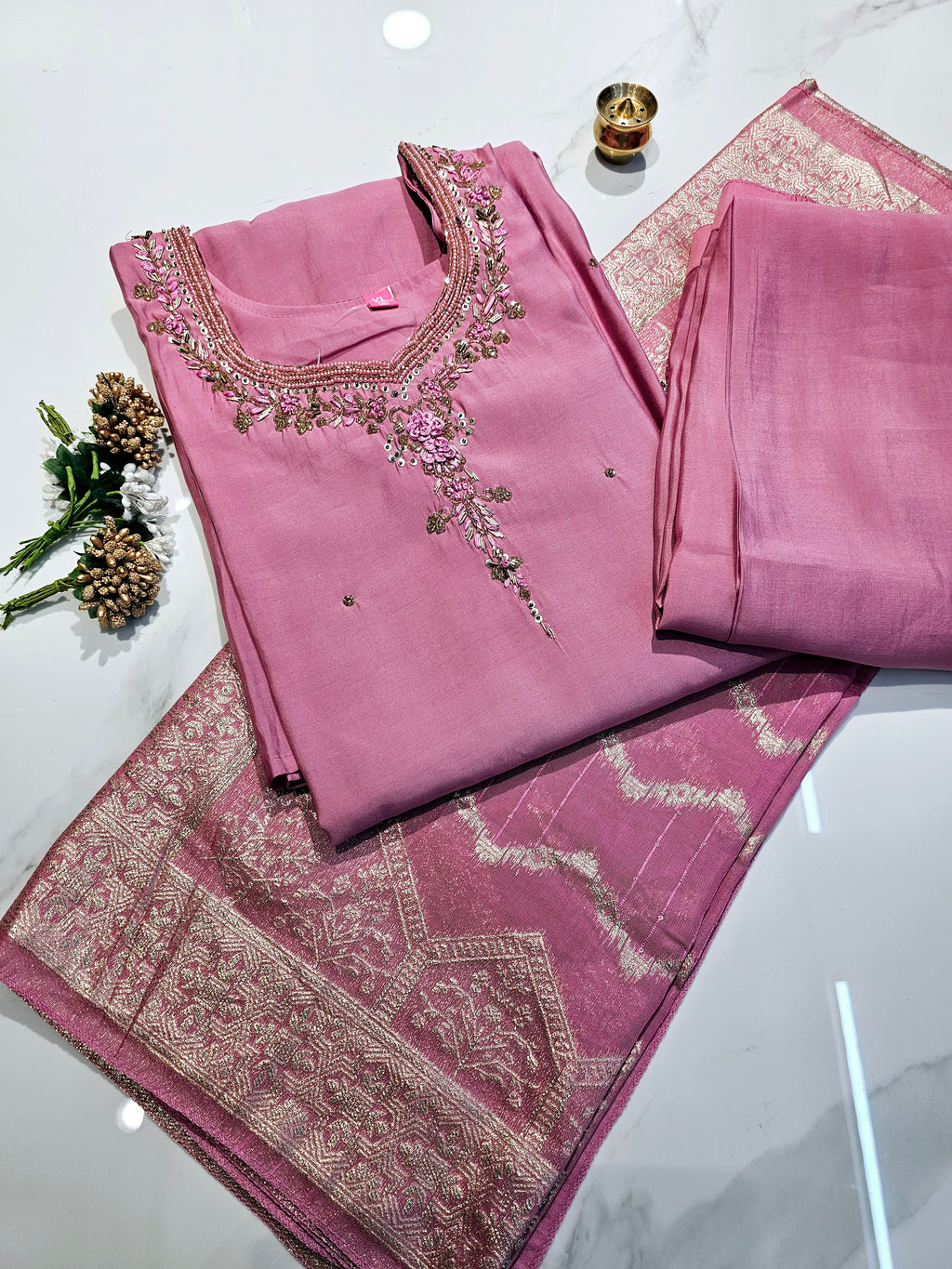 BABY PINK - PARTY WEAR SALWAR SUIT