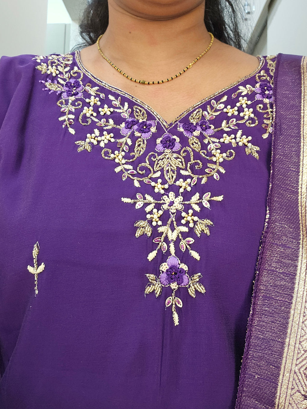 PURPLE - PARTY WEAR SALWAR SUIT