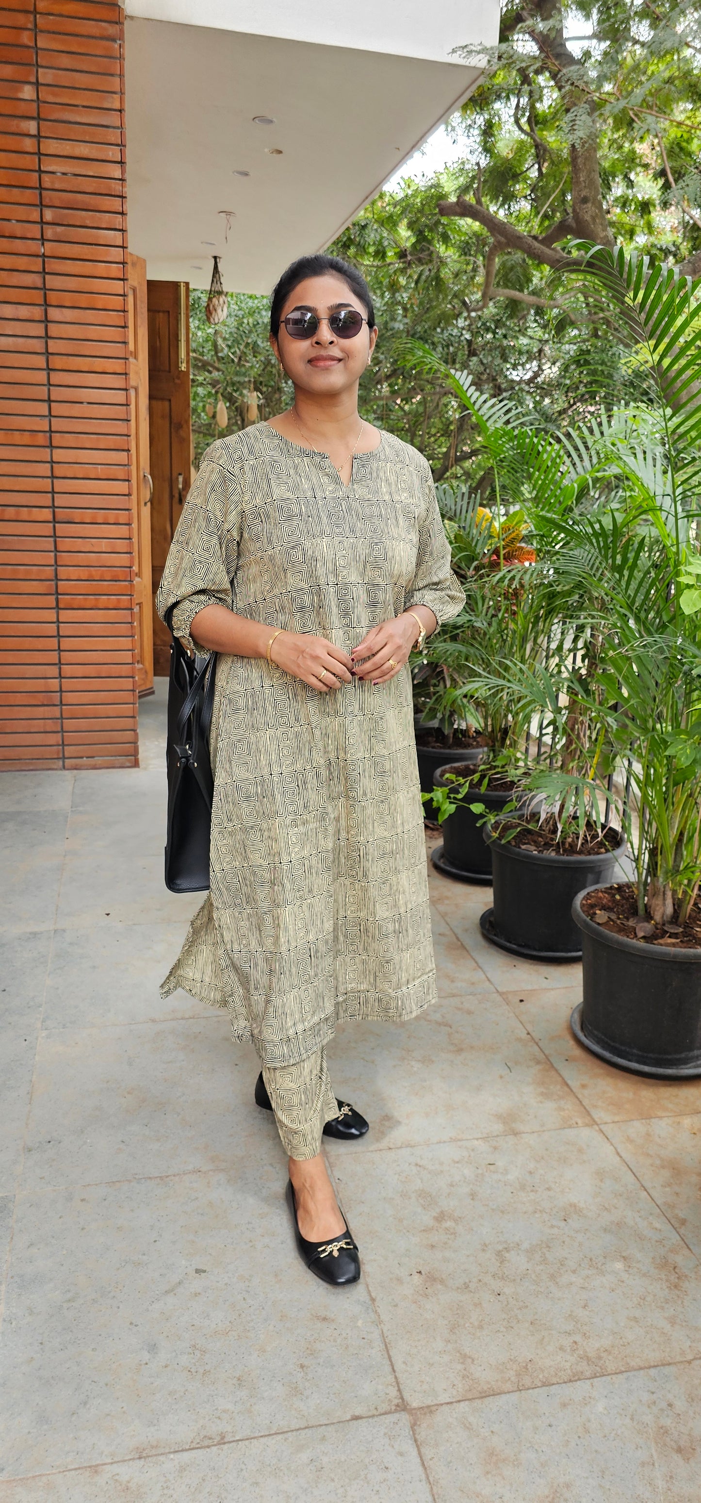 BEIGE - PURE COTTON CO-ORD SET