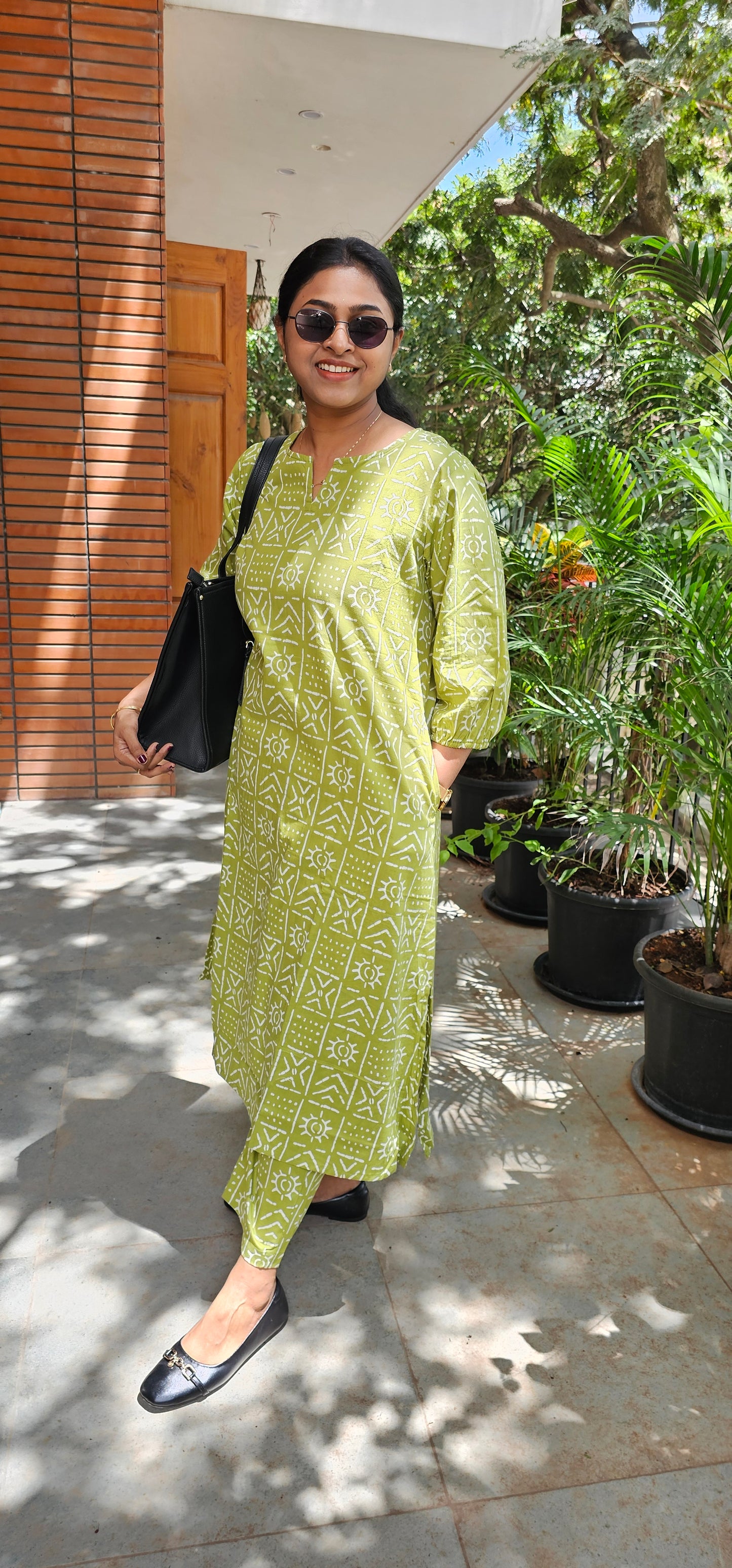 GREEN - PURE COTTON CO-ORD SET