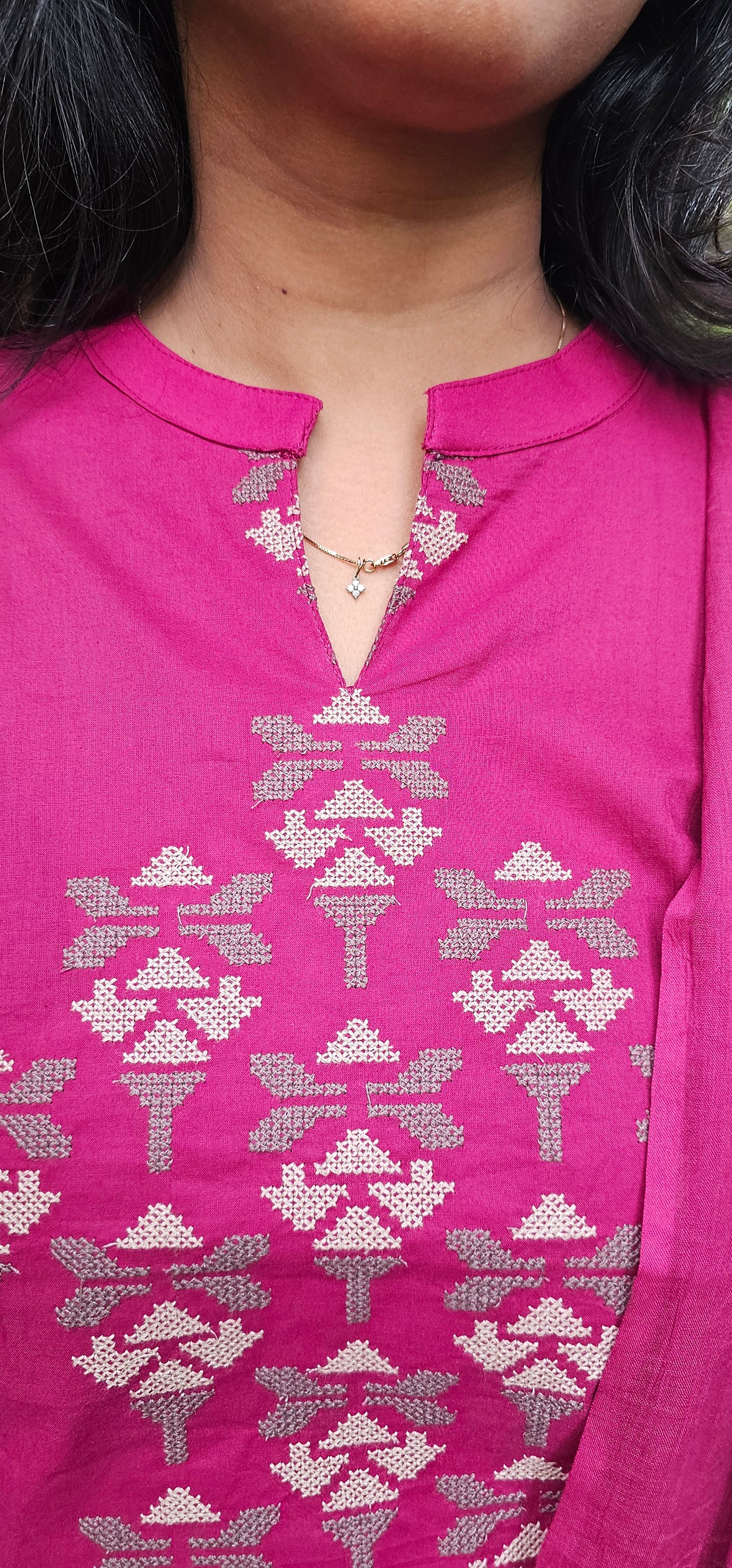 PINK - PURE COTTON KURTA SET
