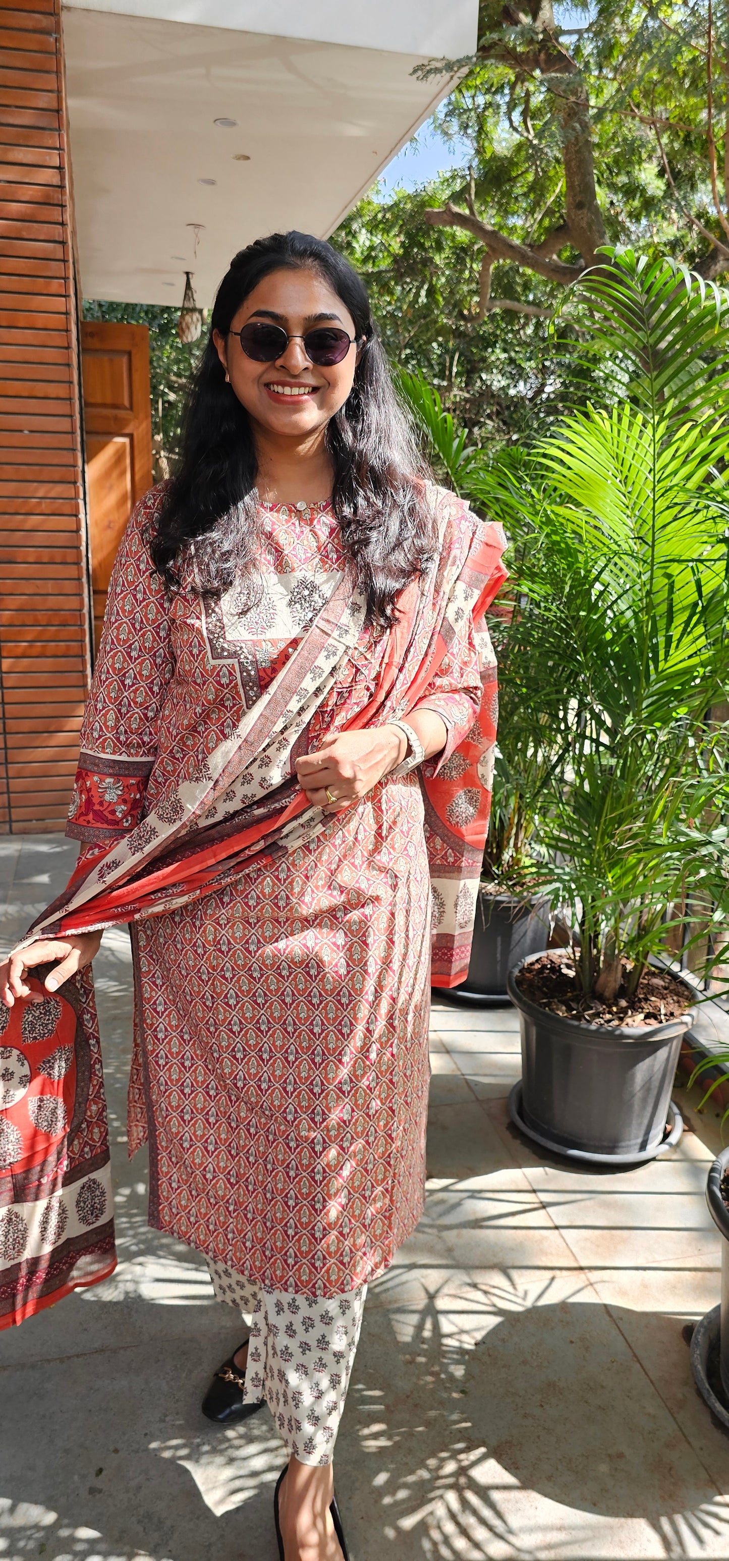 MULTICOLOUR - PRINTED PURE COTTON KURTA SET