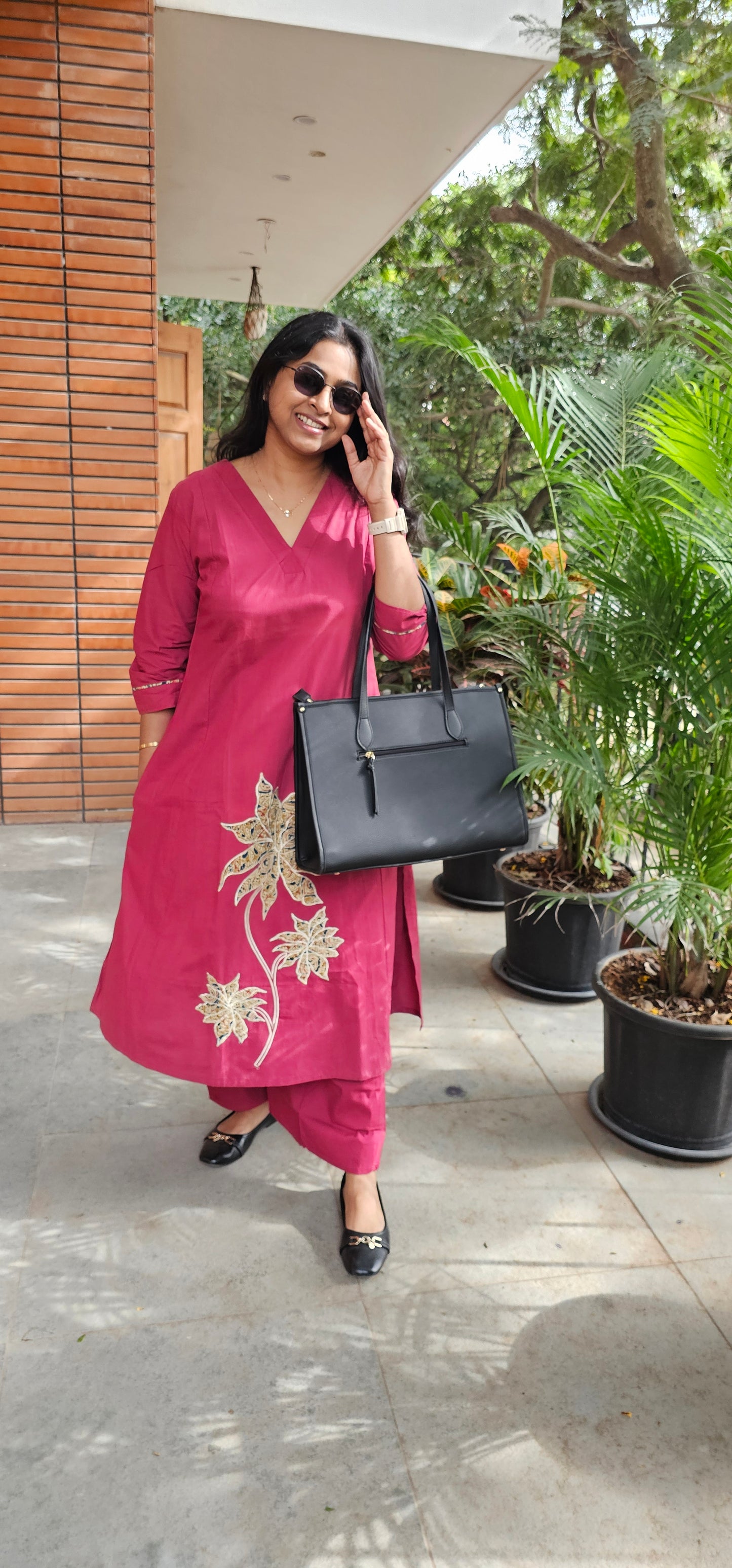 BURGUNDY - PURE COTTON CO-ORD SET