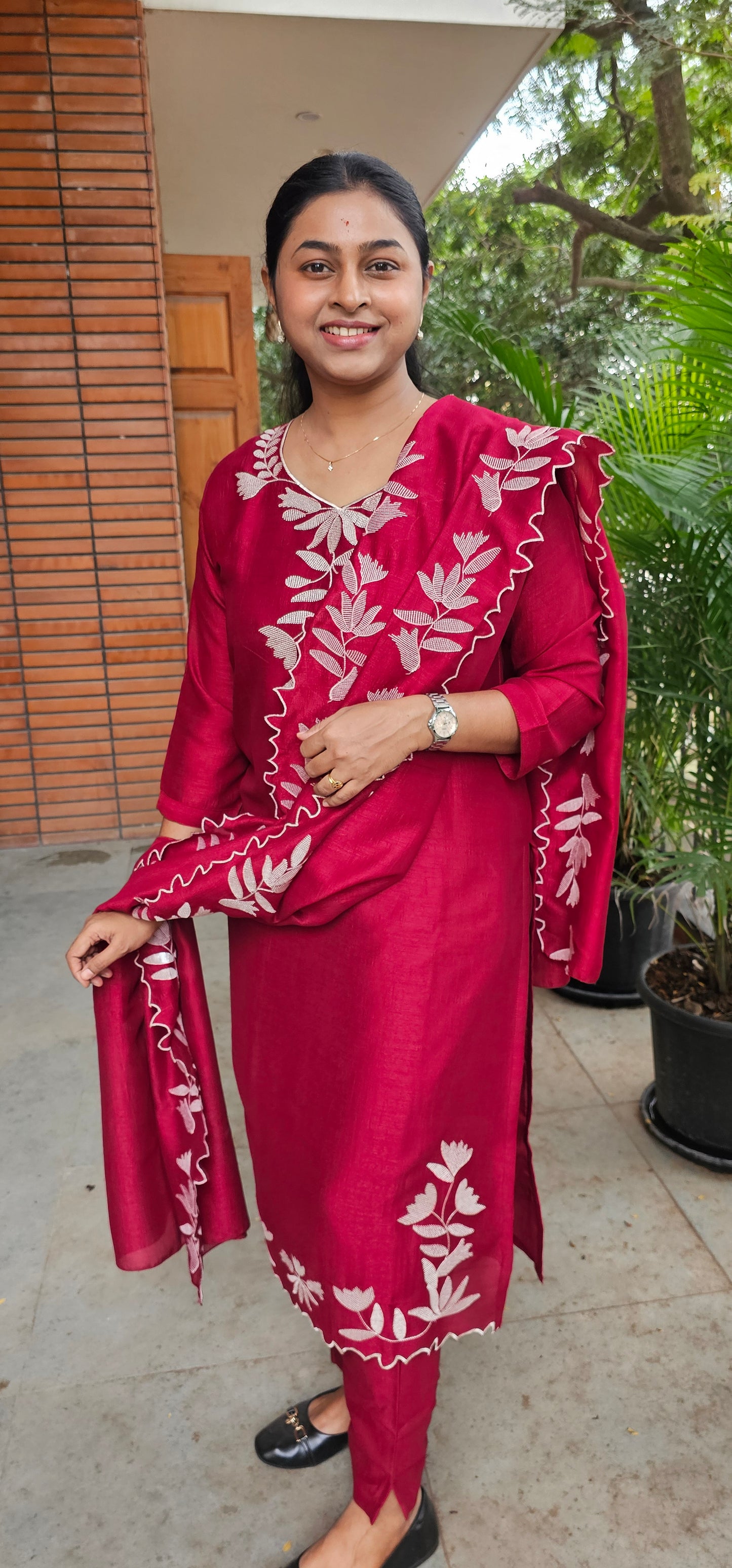 MAROON - SUIT SET
