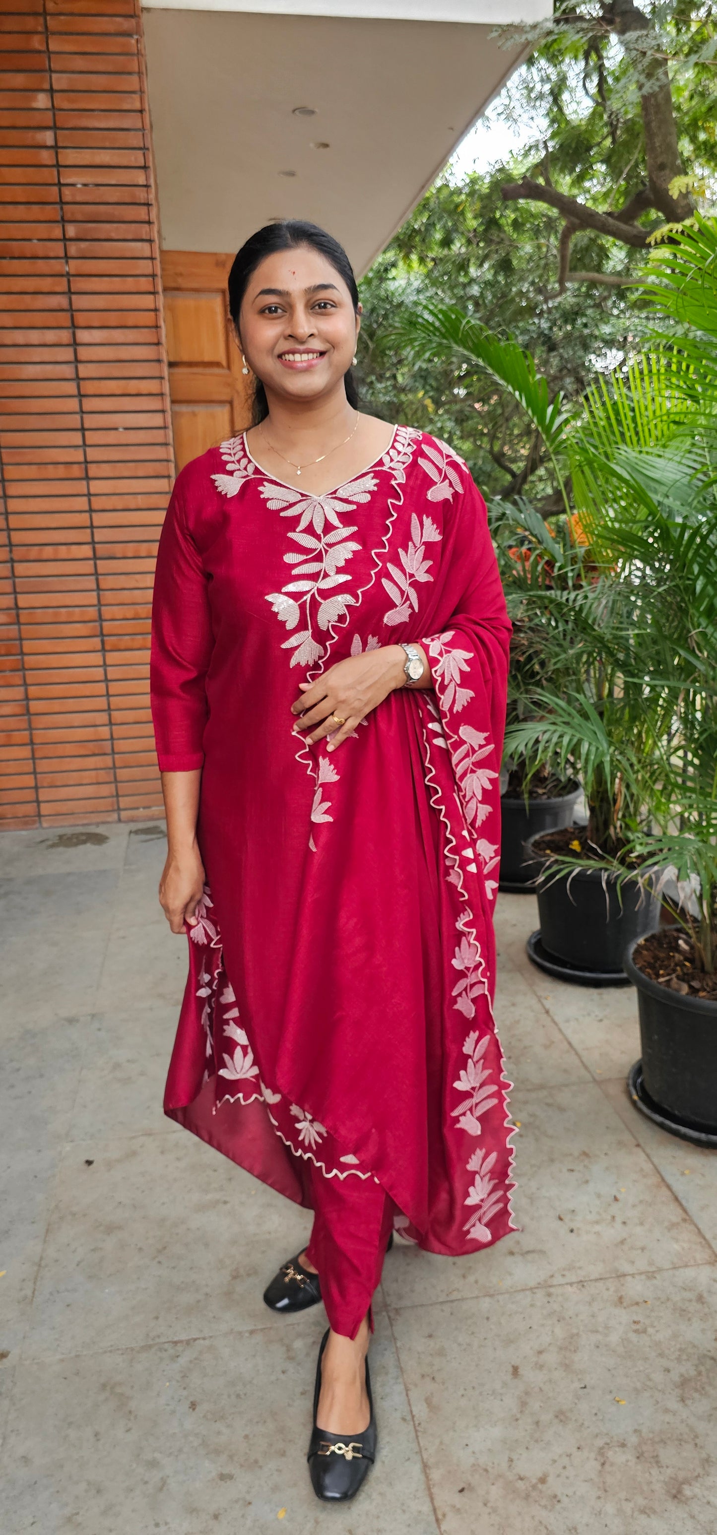 MAROON - SUIT SET
