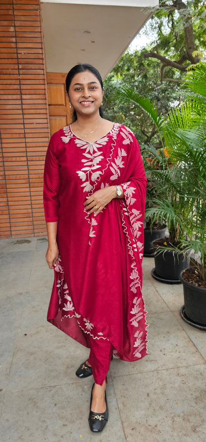 MAROON - SUIT SET