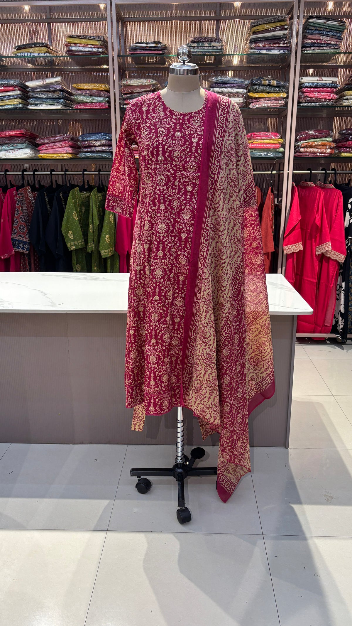 PINK - PURE COTTON KURTA SET