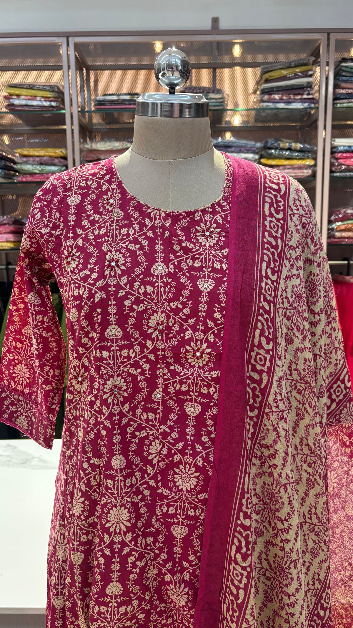PINK - PURE COTTON KURTA SET