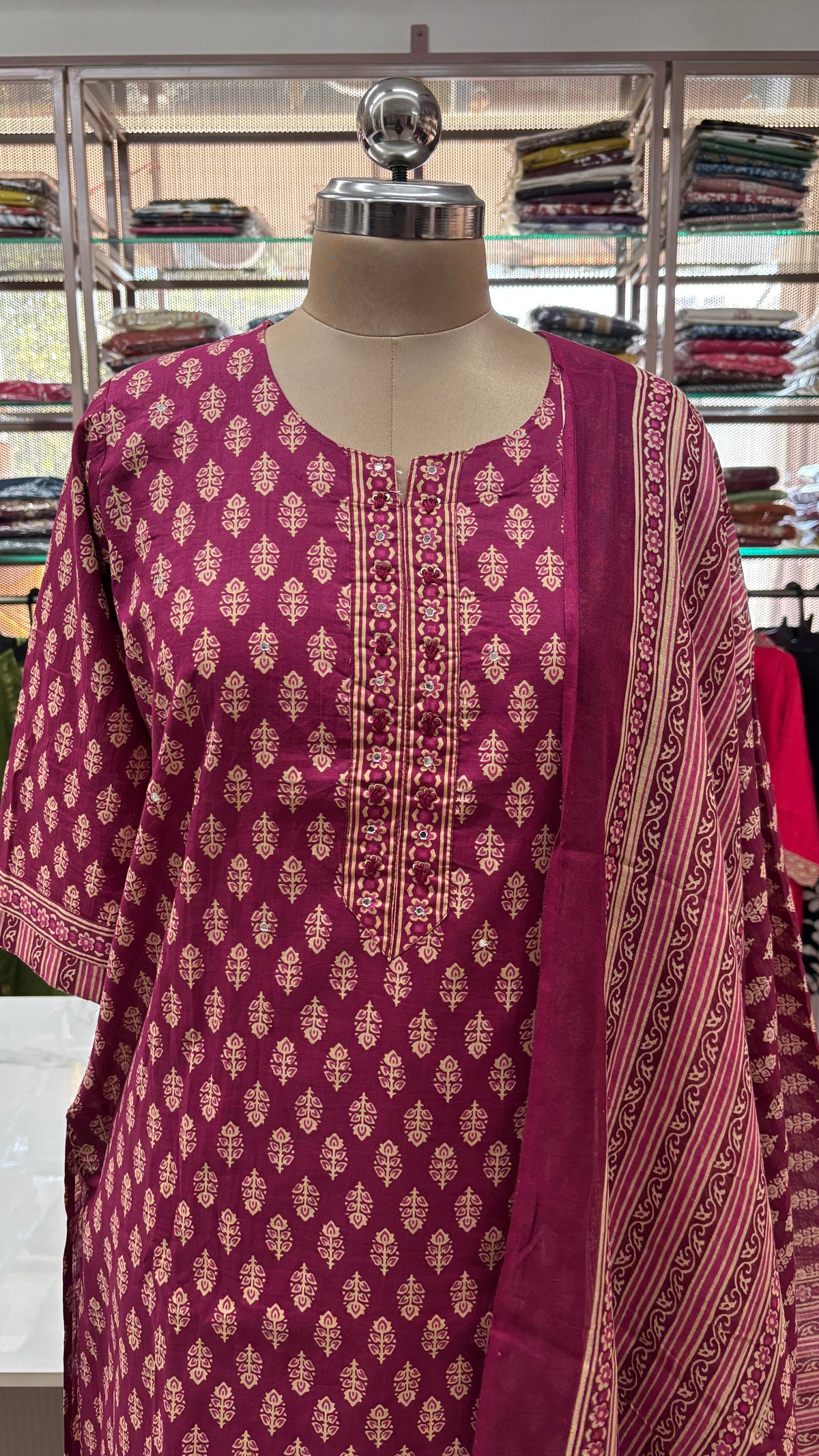 PINK - PURE COTTON KURTA SET