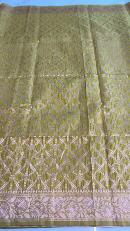 YELLOW WITH GOLD - MYSORE COTTON SAREE