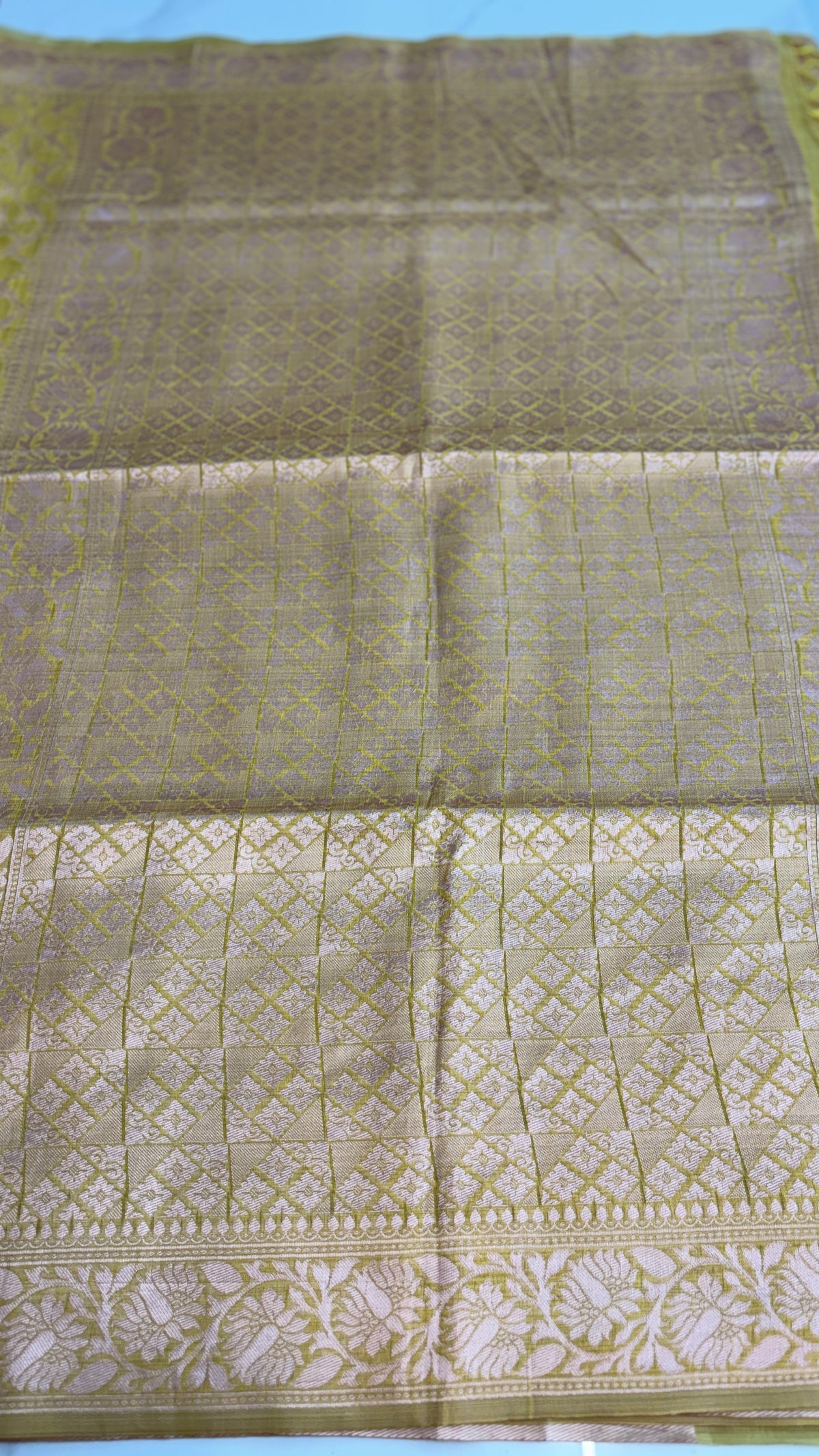 YELLOW- MYSORE COTTON SAREE