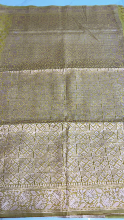 YELLOW- MYSORE COTTON SAREE