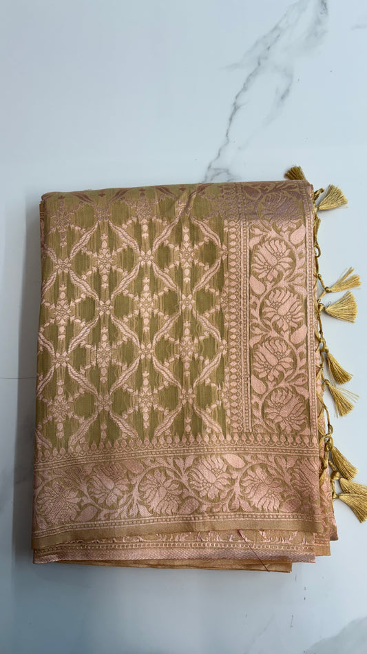 LIGHT SAGE GREEN - MYSORE COTTON SAREE