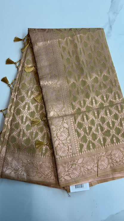 LIGHT SAGE GREEN - MYSORE COTTON SAREE