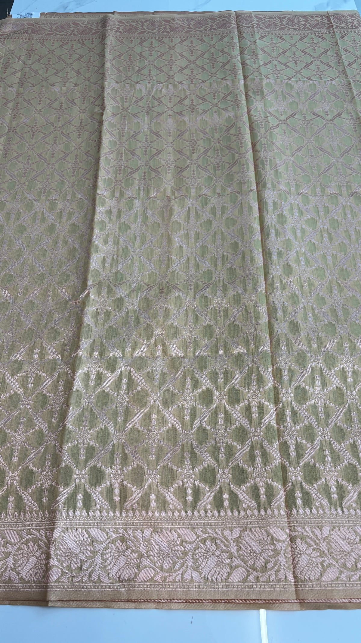 LIGHT SAGE GREEN - MYSORE COTTON SAREE