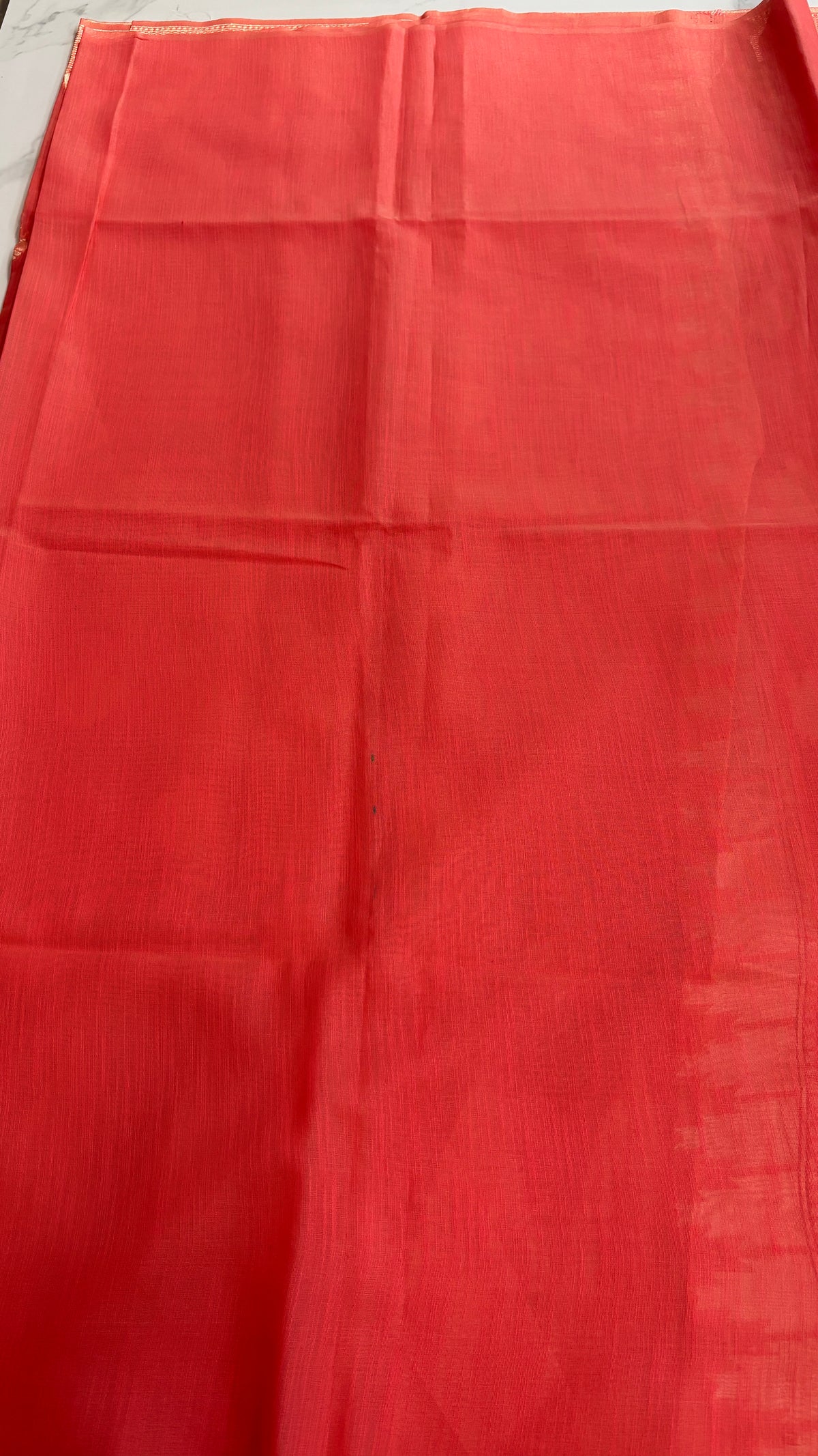 CORAL PINK - MYSORE COTTON SAREE