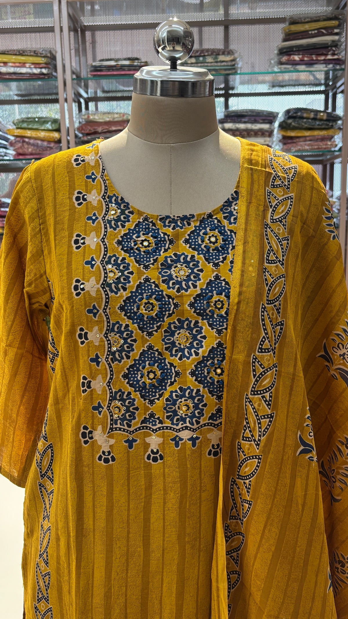MUSTORD YELLOW - PURE COTTON KURTA SET