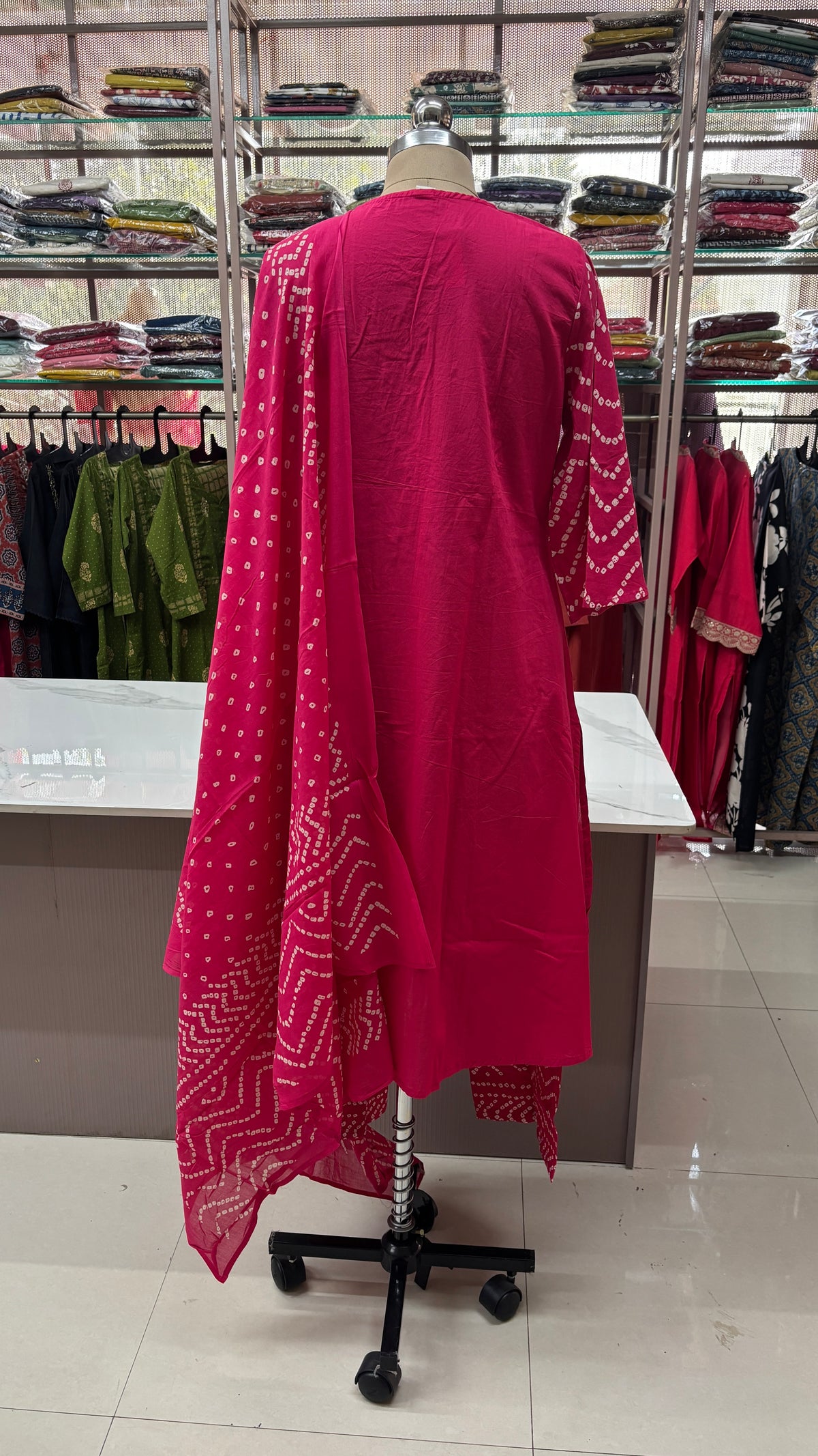 PINK- PURE COTTON KURTA SET