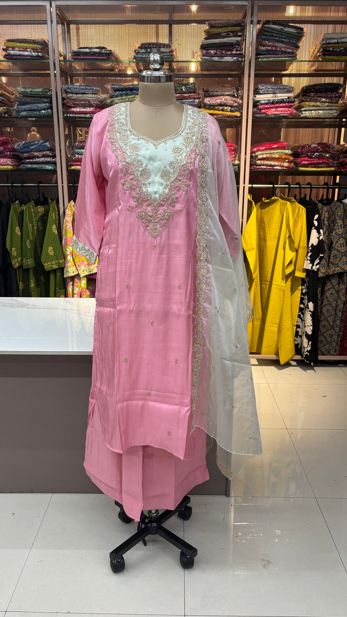 PINK - MULCHANDERI FESTIVE SUIT