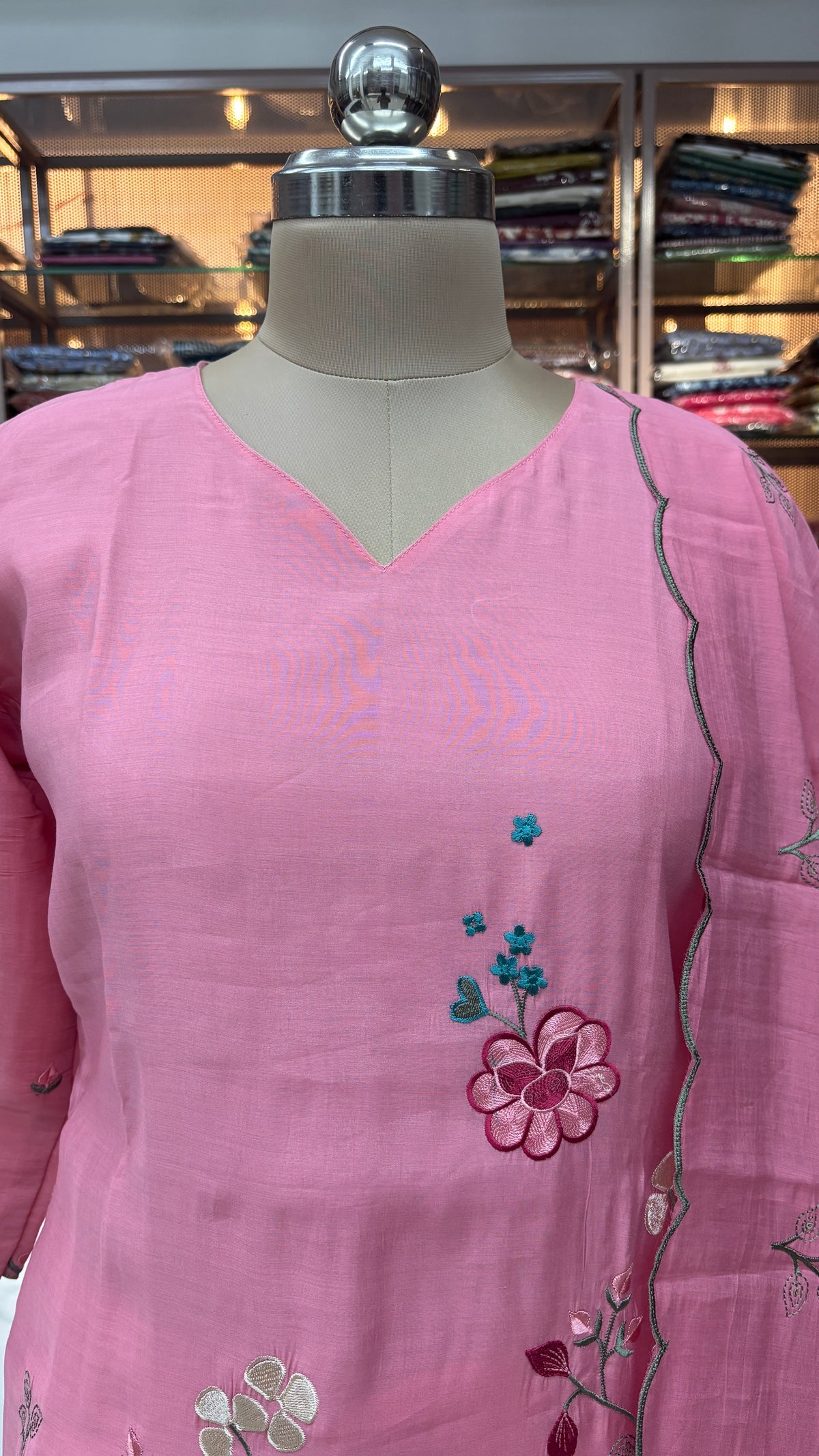 PINK- MULCHANDERI FESTIVE SUIT