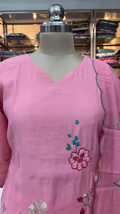 PINK- MULCHANDERI FESTIVE SUIT
