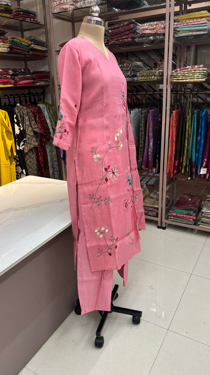 PINK- MULCHANDERI FESTIVE SUIT