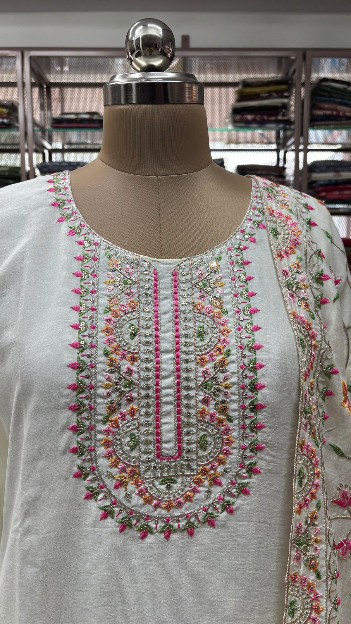 WHITE - PARTY WEAR SALWAR SUIT
