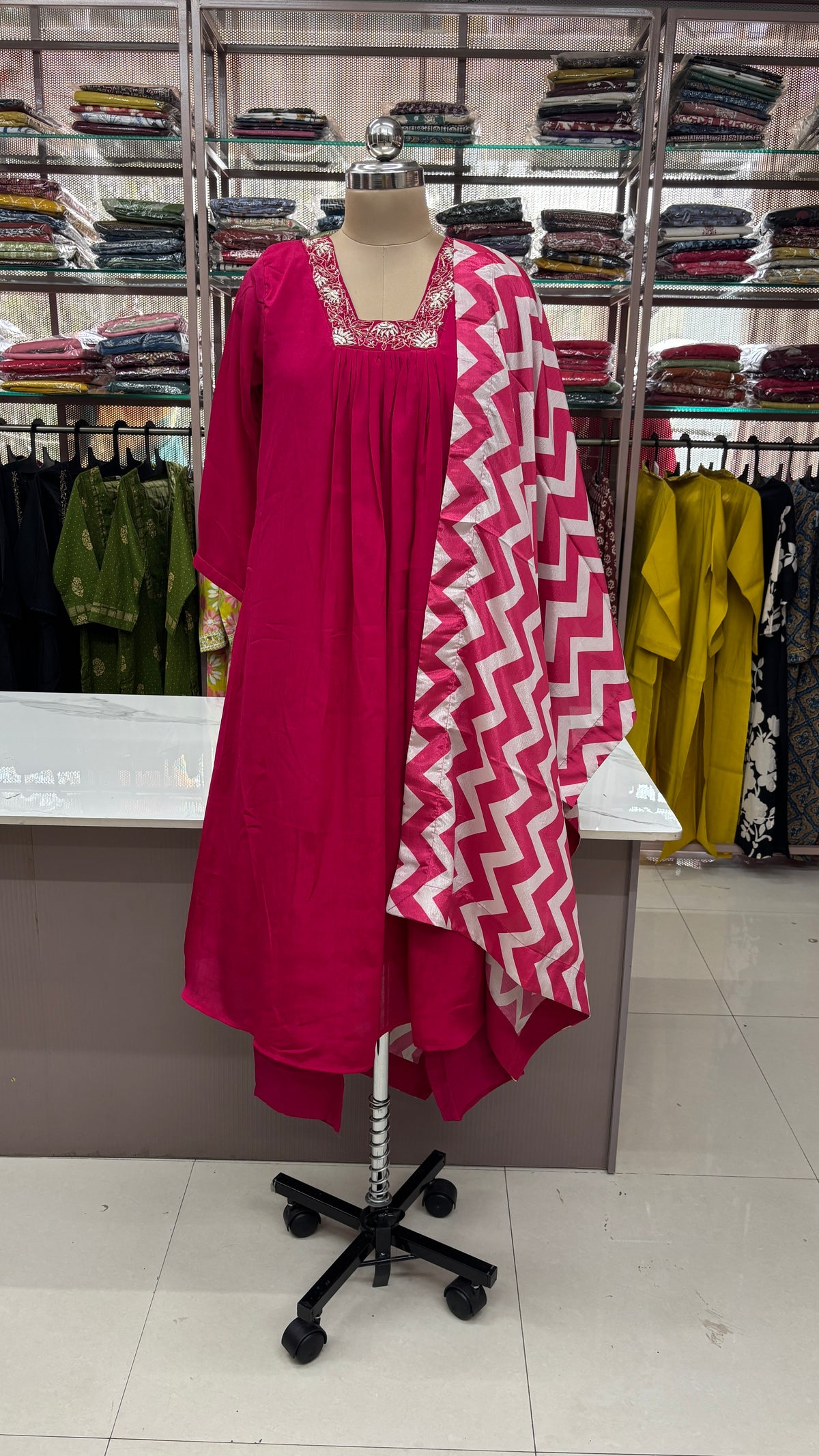 DARK PINK - PARTY WEAR SALWAR SUIT