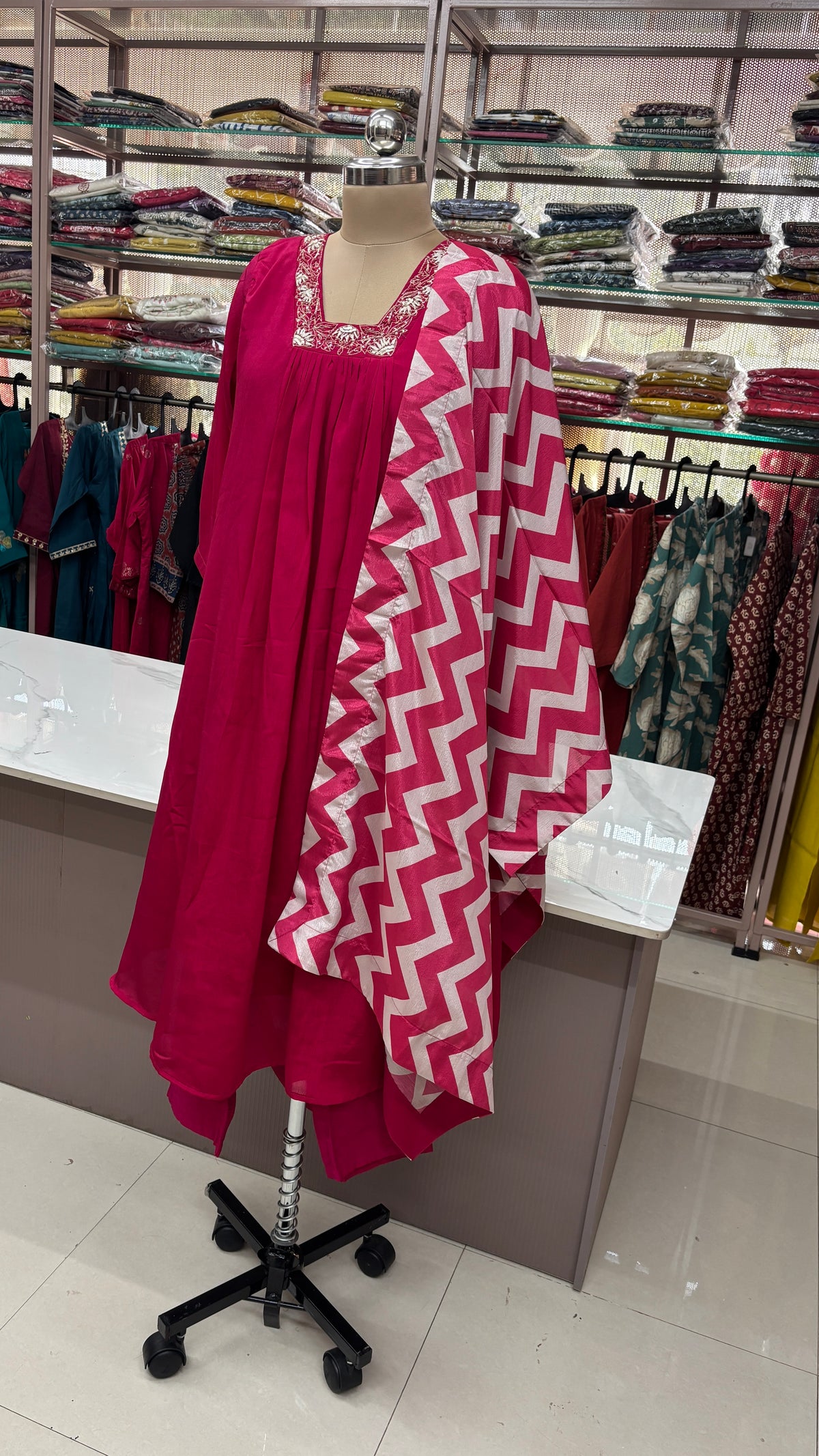 DARK PINK - PARTY WEAR SALWAR SUIT