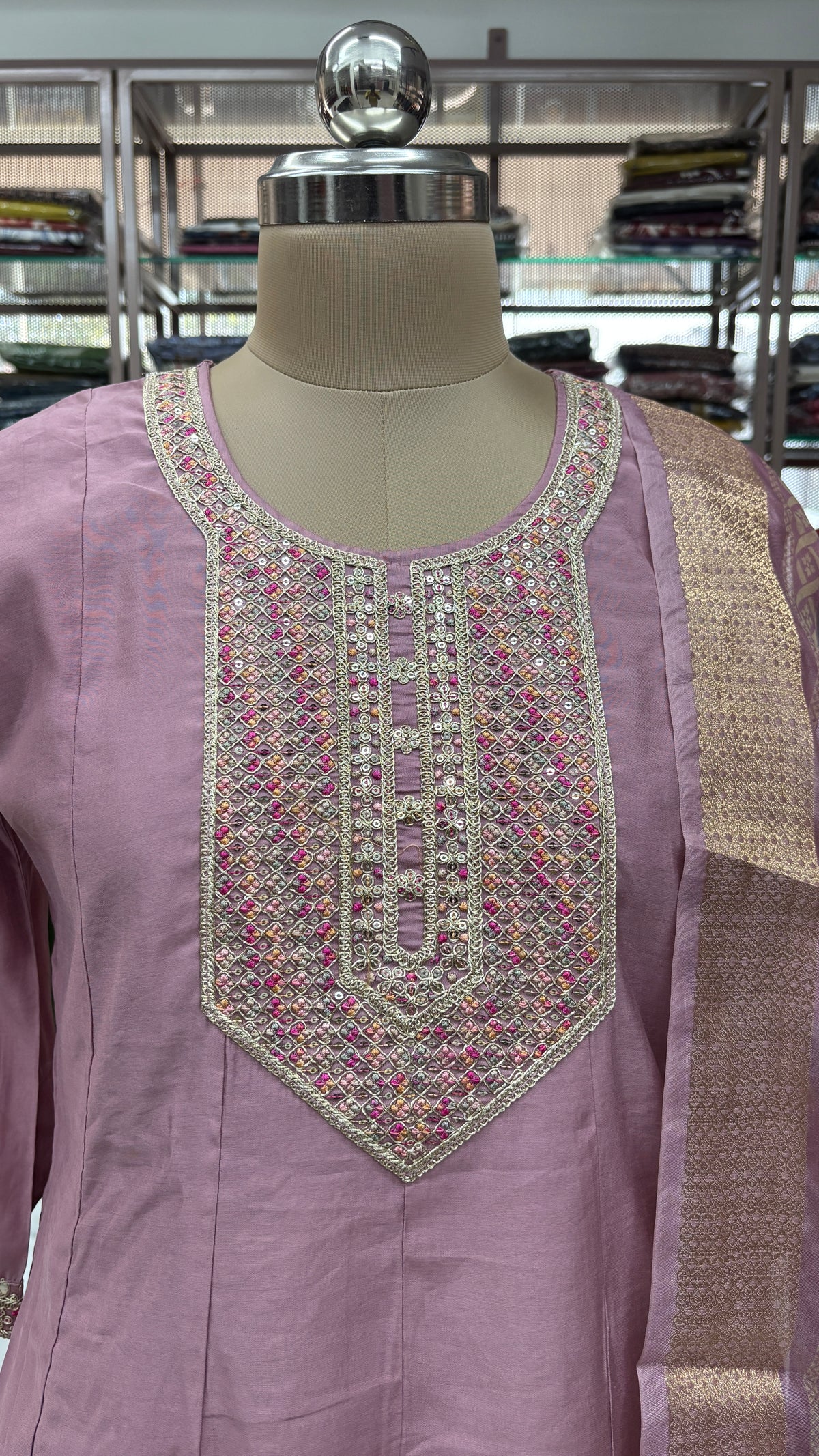 ONION PINK - PARTY WEAR SALWAR SUIT