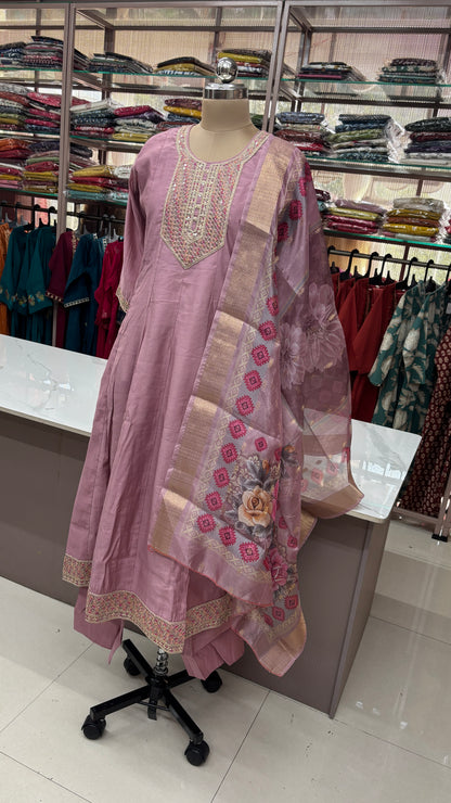 ONION PINK - PARTY WEAR SALWAR SUIT