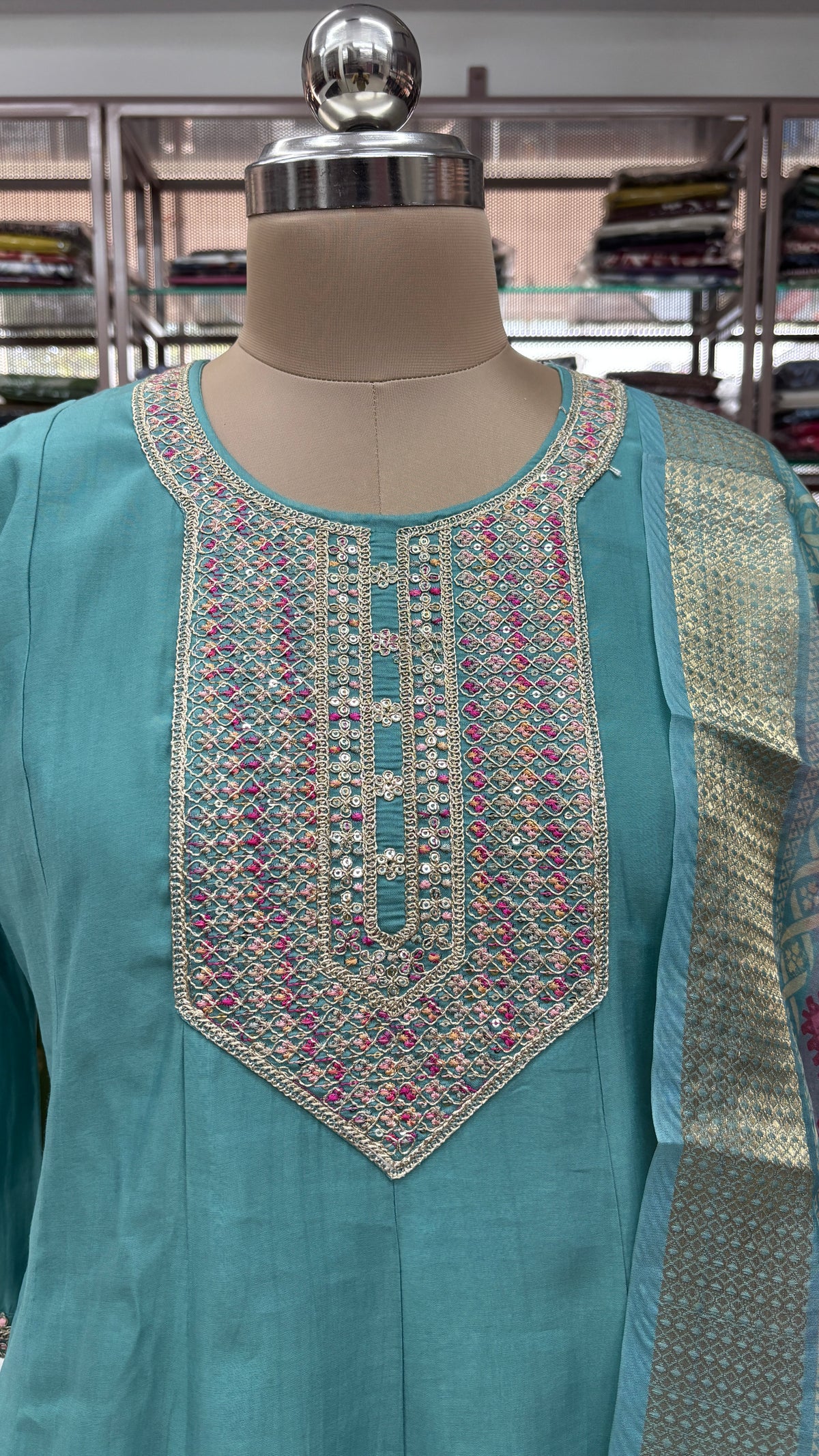 BLUE- PARTY WEAR SALWAR SUIT