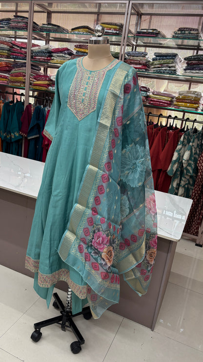 BLUE- PARTY WEAR SALWAR SUIT