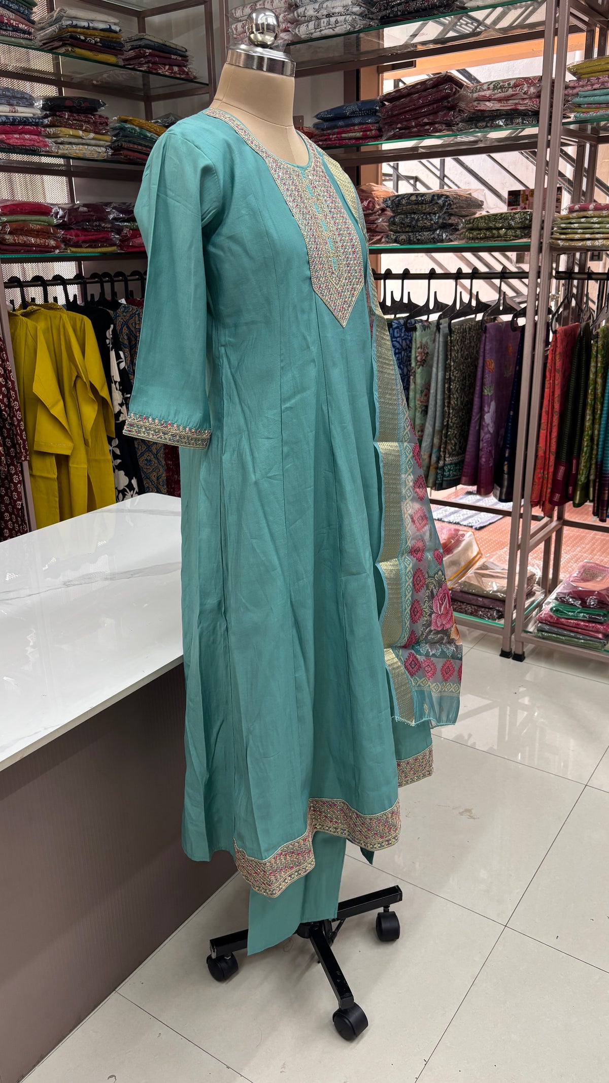 BLUE- PARTY WEAR SALWAR SUIT